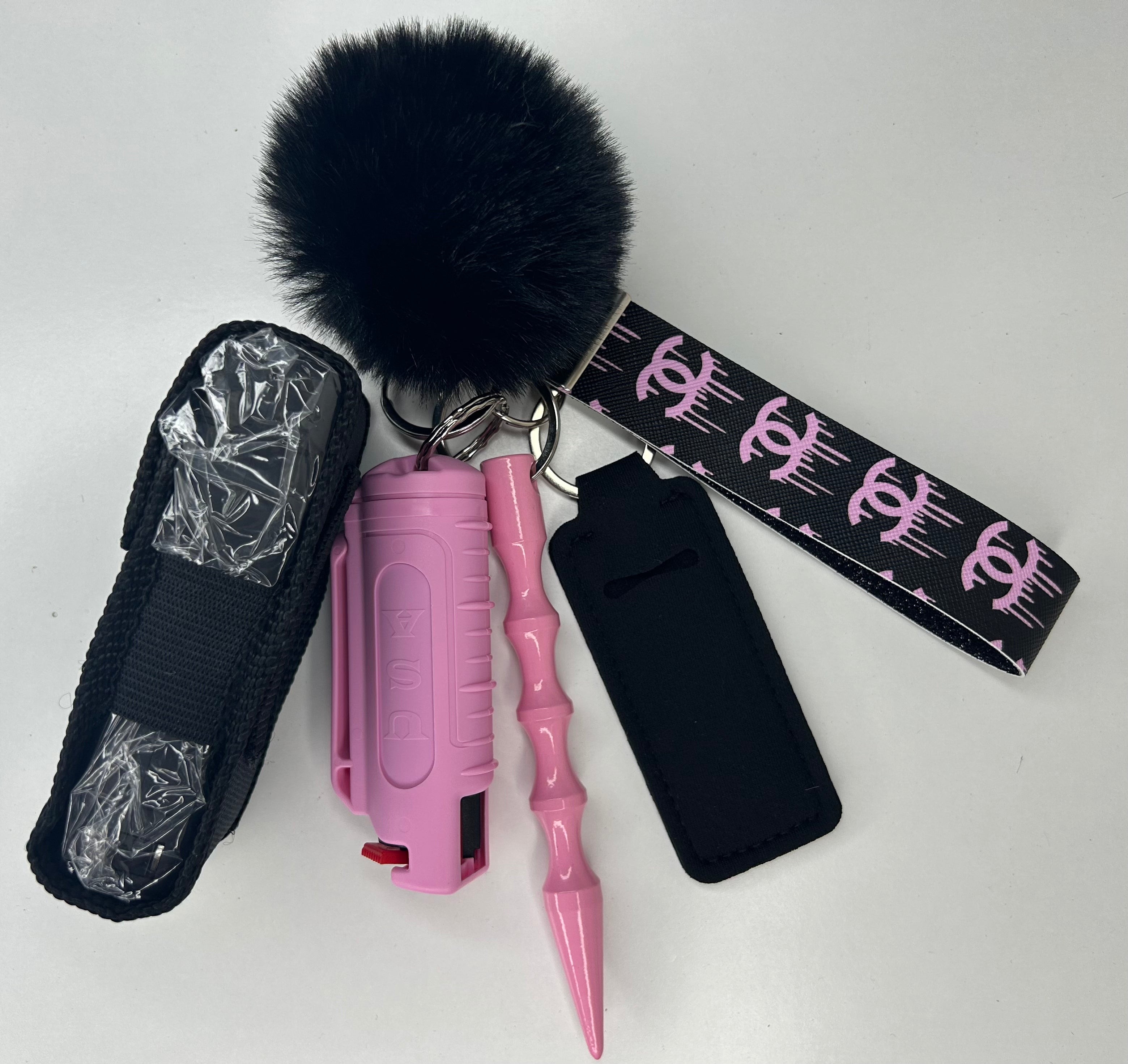 Light Pink Drip Keychain skysdefense