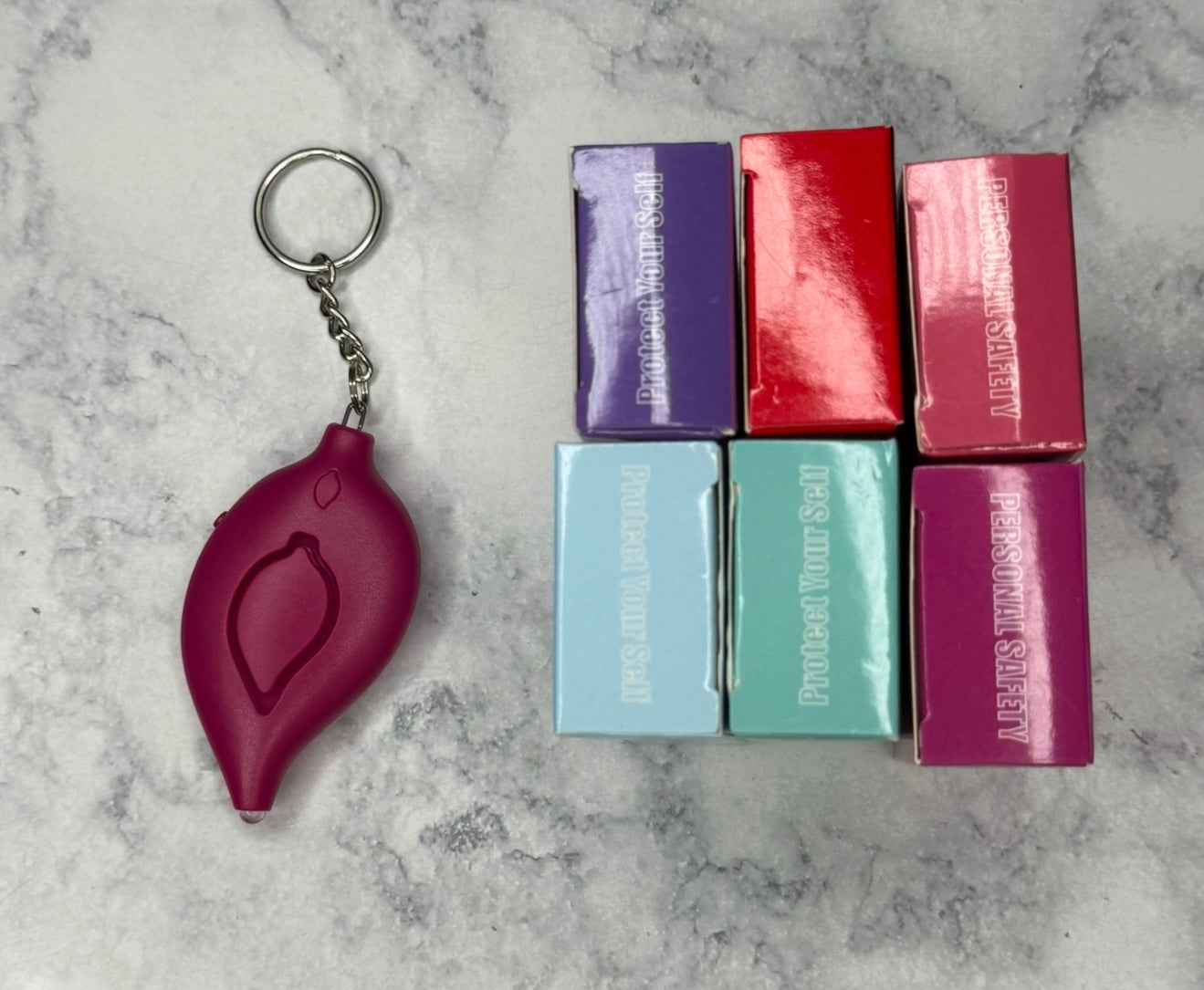 Leaf Shaped Safety Alarm w/ Flashlight