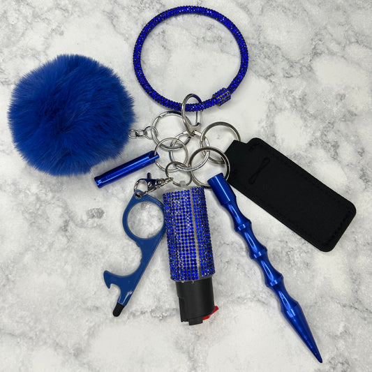 Sapphire Bling Keychain