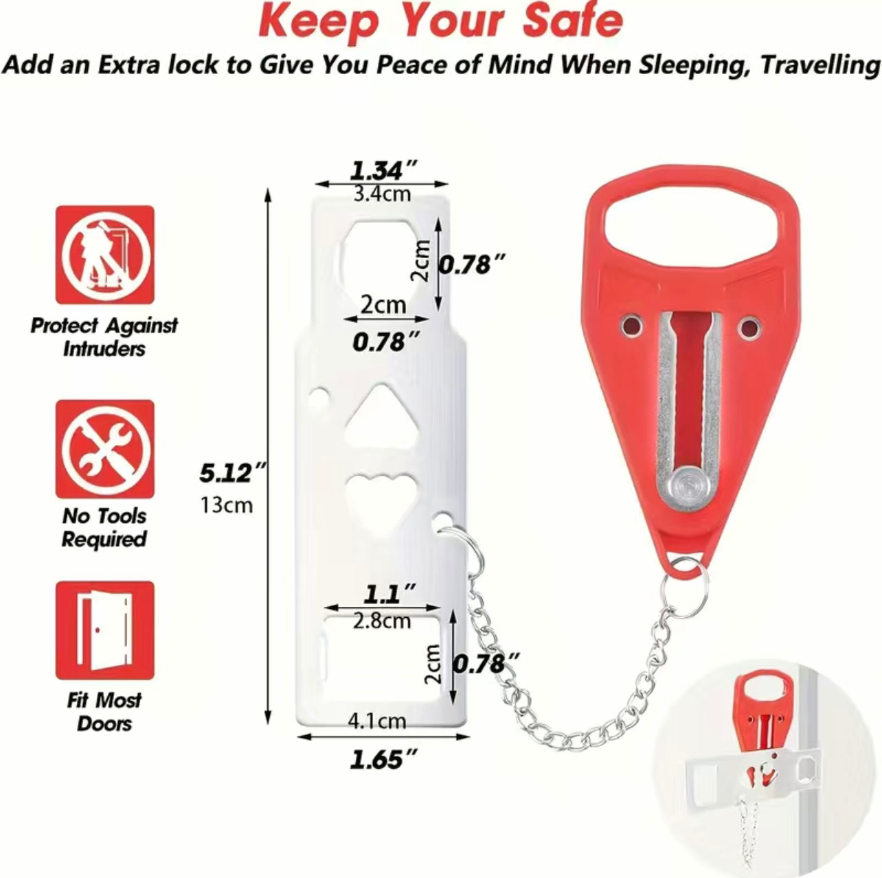 Portable Safety Door Lock