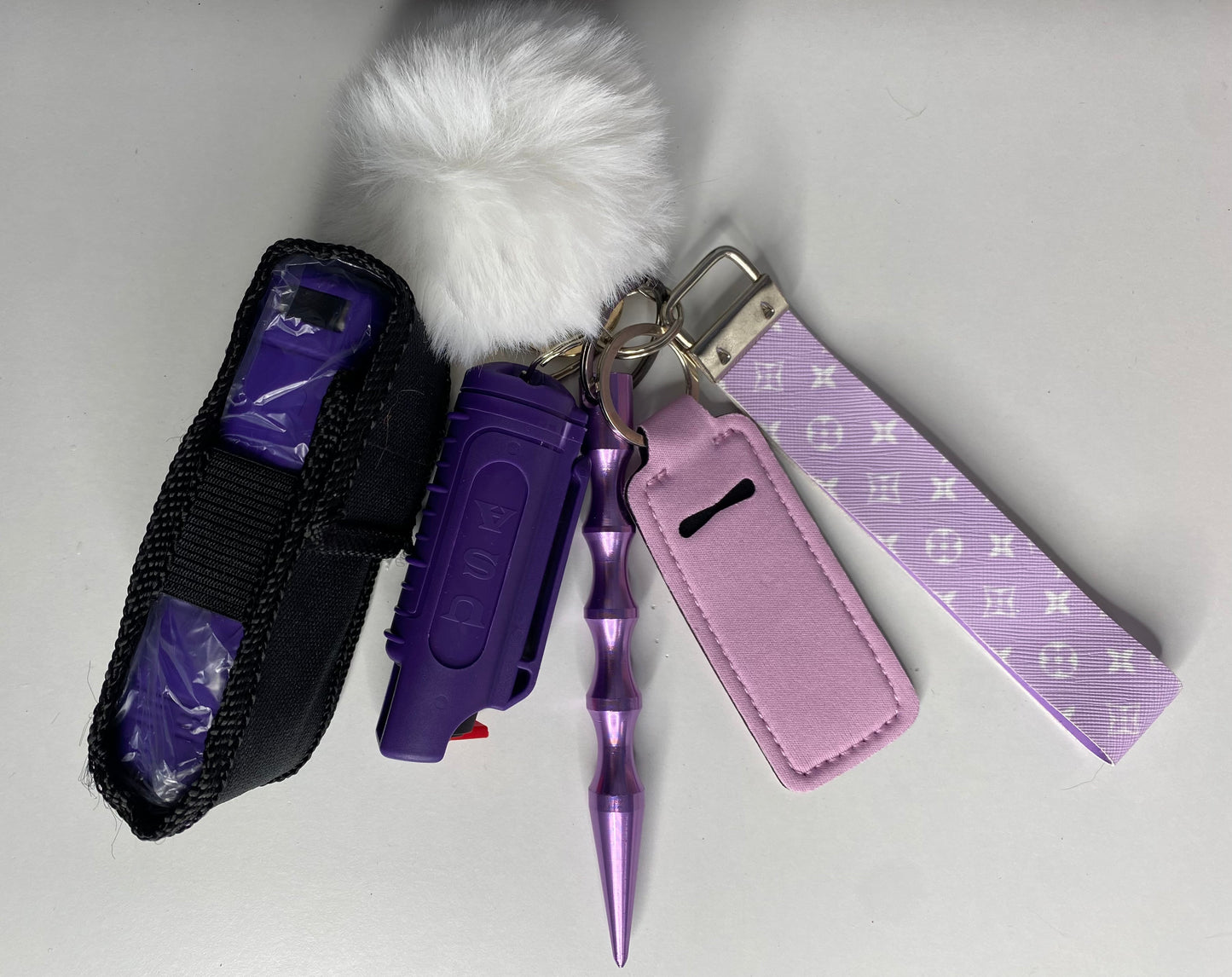 Purple LVs Keychain