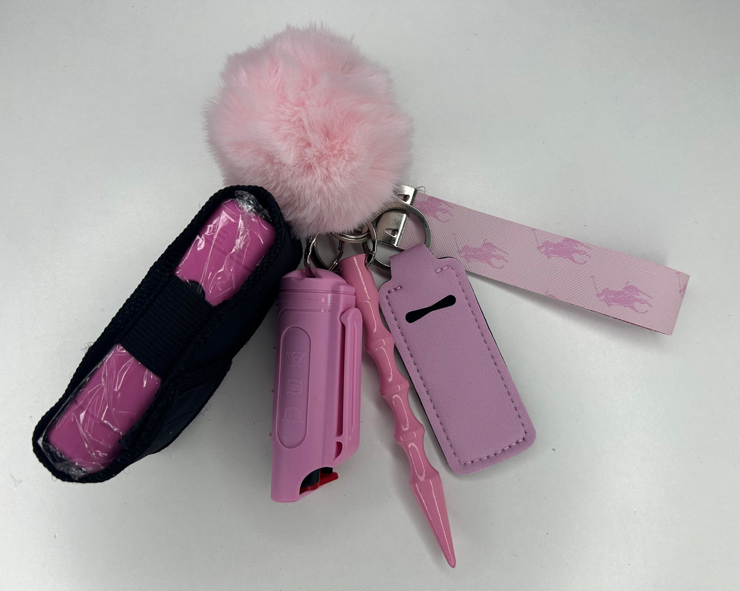 Pink Polo Keychain