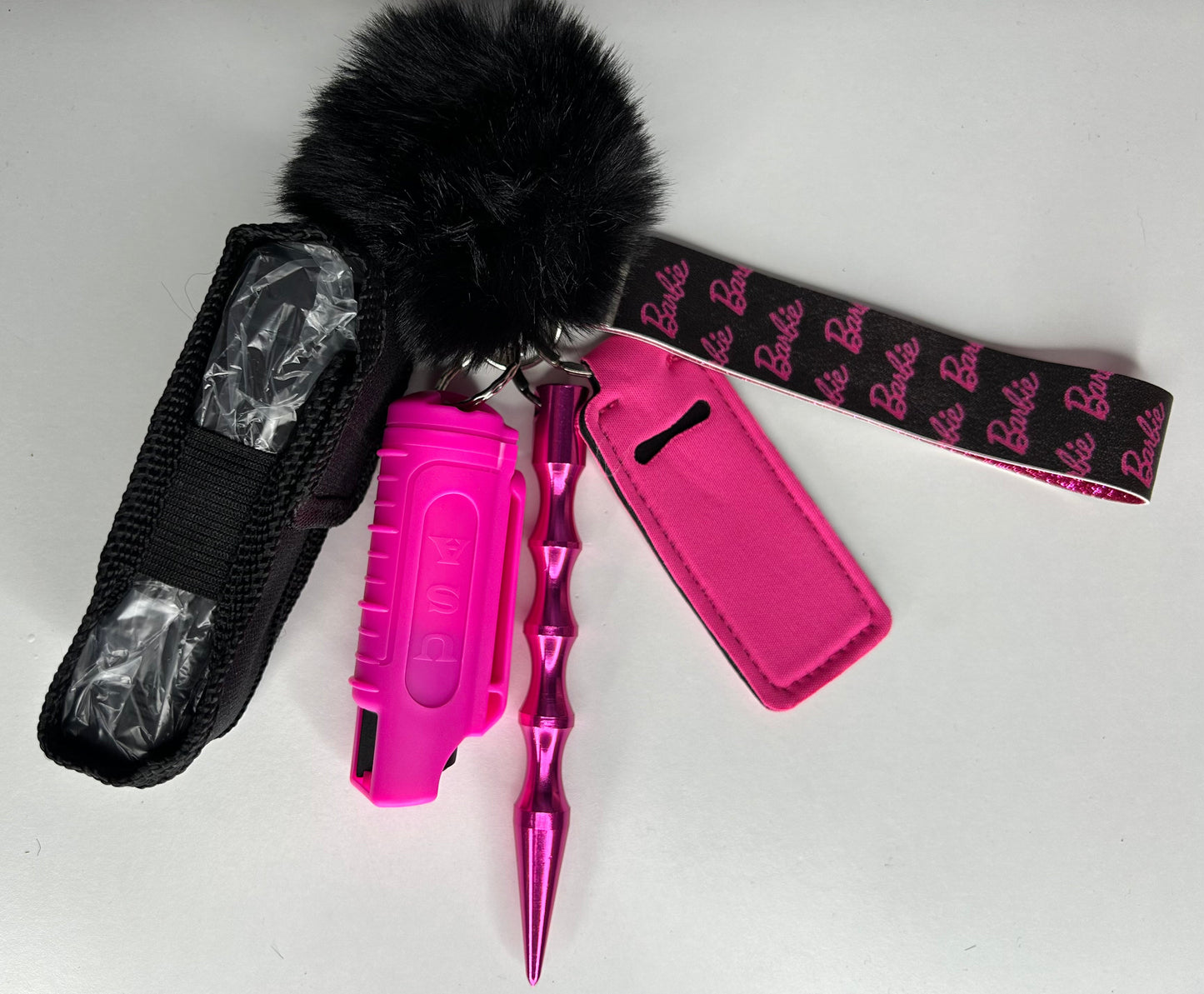 Hot Pink Barbie Keychain